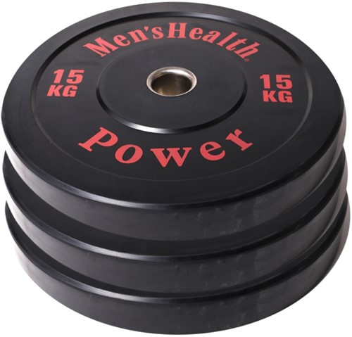 Men's Health Bumper Plate - Halterschijf - 50 mm - 15 kg