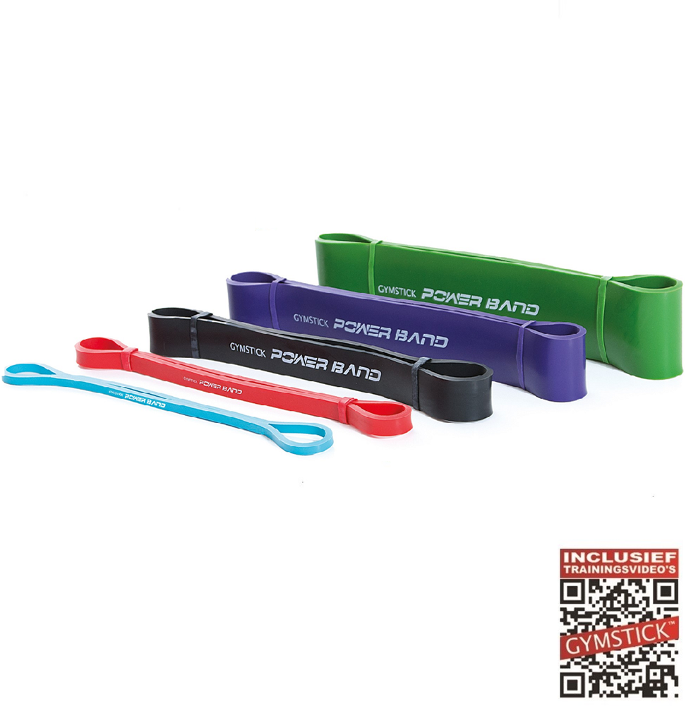 Gymstick Mini Power Band - 30,5 cm - 5-delige Set - Met Online Trainingsvideo's