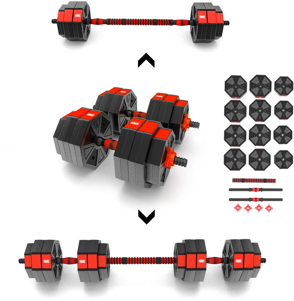 HMS Verstelbare Halter en Dumbbell Set - 30 kg
