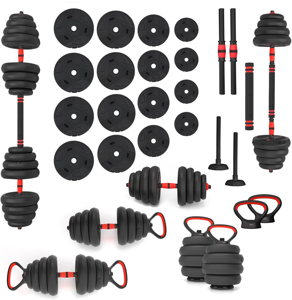 HMS 6-in-1 Krachttraining Set - 30 kg