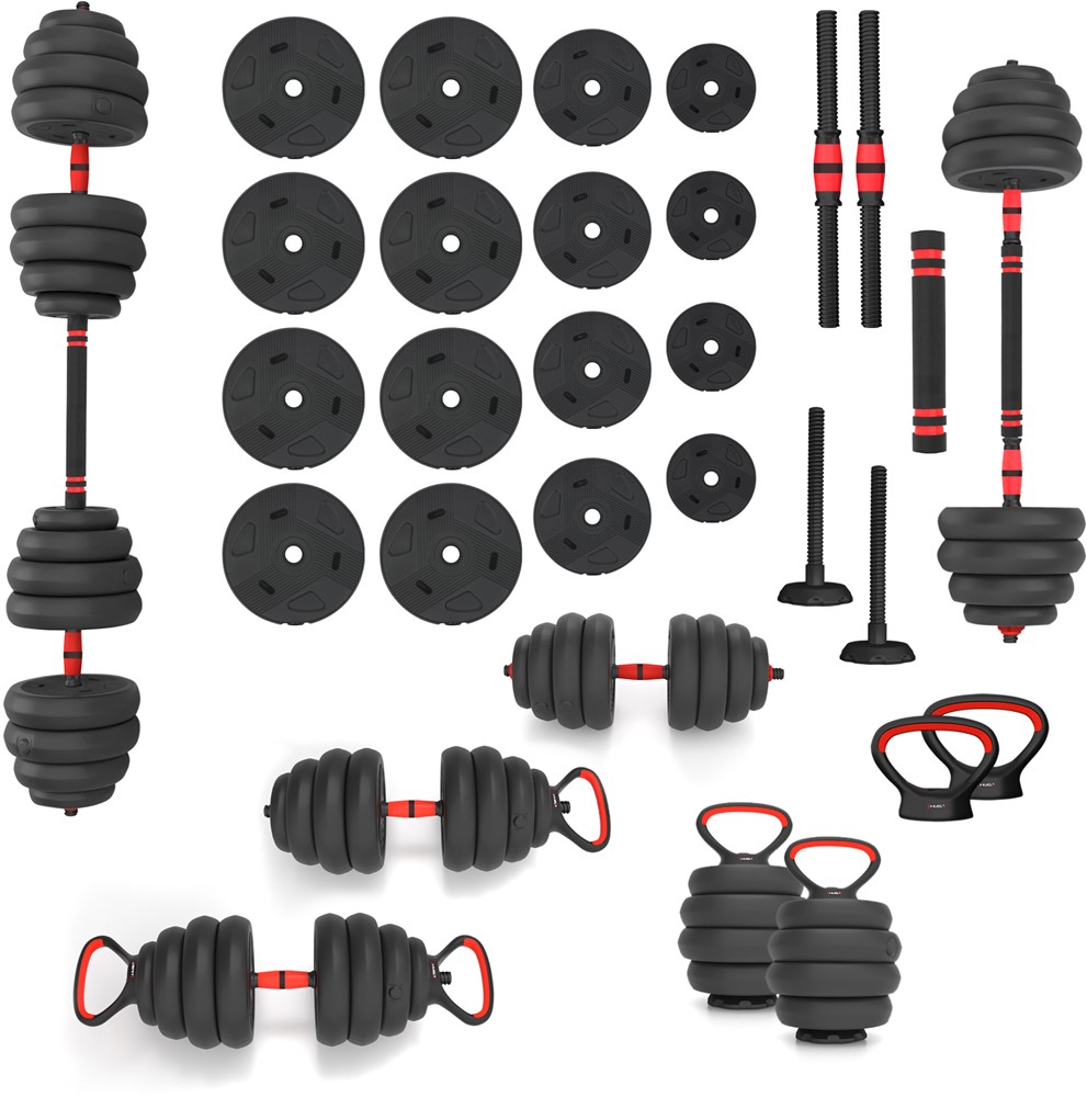 HMS Fitness 6-in-1 Krachttraining Set - 40 kg