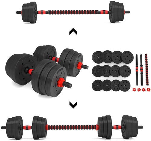 HMS Dumbbells & Halter Set - 20 kg