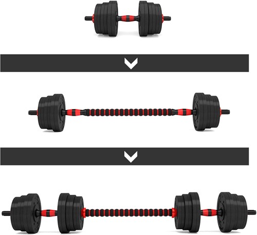 HMS Dumbbells & Halter Set - 20 kg-3