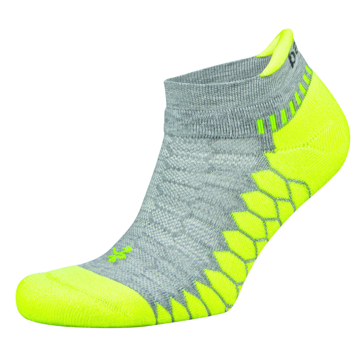 Balega Silver Sportsok Grijs-Lime groen L