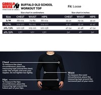 workout-top-black-red-size-chart