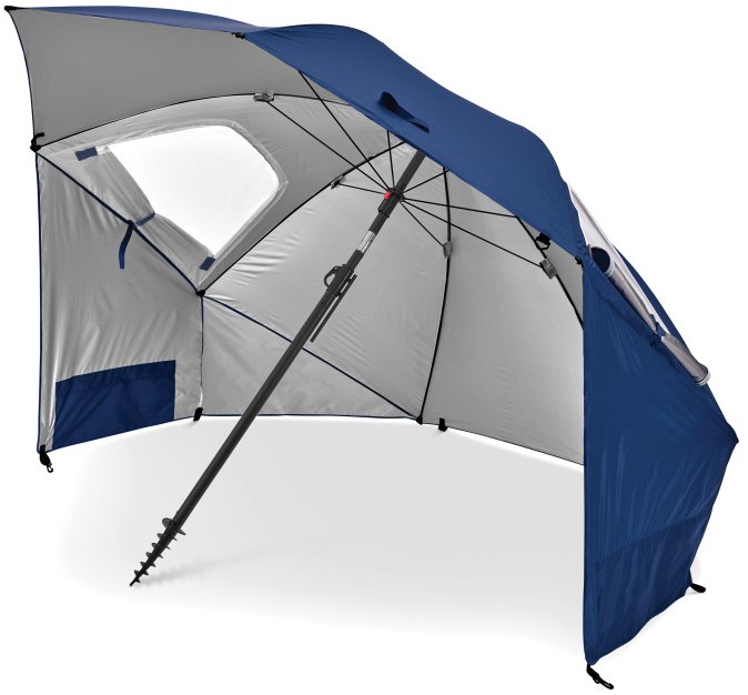 Sport-Brella Premiere Strandtent - Windscherm - Parasol - Blauw - Tweedekans