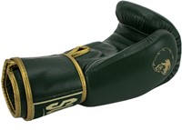 Super Pro Combat Gear Warrior SE Lederen (Kick)Bokshandschoenen - Groen/Goud