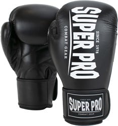 Super Pro Combat Gear Champ (Kick)Bokshandschoenen - Zwart/Wit
