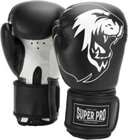 Super Pro Combat Gear Talent (Kick)Bokshandschoenen - Zwart/Wit