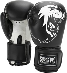 Super Pro Combat Gear Talent (Kick)Bokshandschoenen - Zwart/Wit