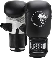 Super Pro Combat Gear Victor Bokszakhandschoenen - Zwart/Wit - M