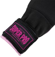 Super Pro Combat Gear Foam Binnenhandschoenen - Zwart/Roze
