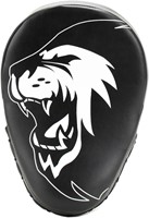 Super Pro Combat Gear Curved PU Handpads - Zwart / Wit-2