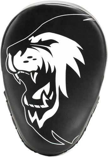 Super Pro Combat Gear Curved PU Handpads - Zwart / Wit-2