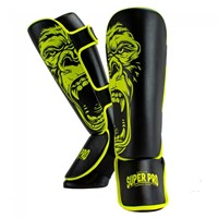 Super Pro Kids Scheenbeschermers - Gorilla - Zwart/Geel