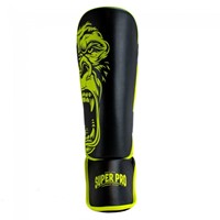 Super Pro Kids Scheenbeschermers - Gorilla - Zwart/Geel-2