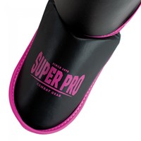 Super Pro Leopard Kids Scheenbeschermers - Zwart/Roze-3