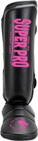Super Pro Combat Gear Protector Scheenbeschermers - Zwart/Roze-2