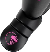 Super Pro Combat Gear Protector Scheenbeschermers - Zwart/Roze-3