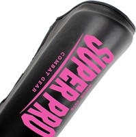 Super Pro Protector Scheenbeschermers - Zwart/Roze