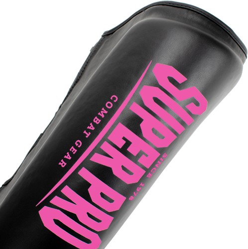 Super Pro Protector Scheenbeschermers - Zwart/Roze