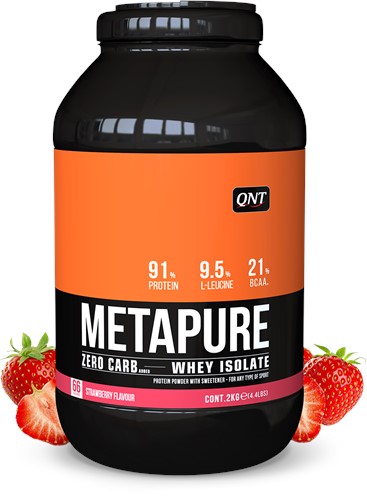 QNT Metapure Whey Protein Isolate - Eiwit Poeder - 2000 gr - Strawberry