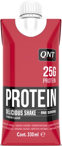 QNT Delicious Whey Protein Shake - Eiwit Shake - 12 x 330 ml - Strawberry