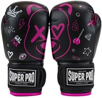 Super Pro Combat Gear Bokshandschoenen Kids Bear - Zwart/Roze
