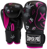 Super Pro Combat Gear Bokshandschoenen Kids Bear - Zwart/Roze-2