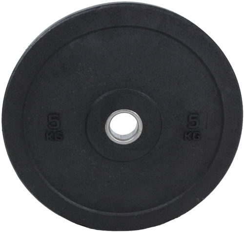 Lifemaxx Hi-Temp Olympische Halterschijf - Bumper Plate - 50 mm - 5 kg - Zwart