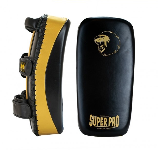 Super Pro Combat Gear Lederen Thaipad - Zwart / Goud