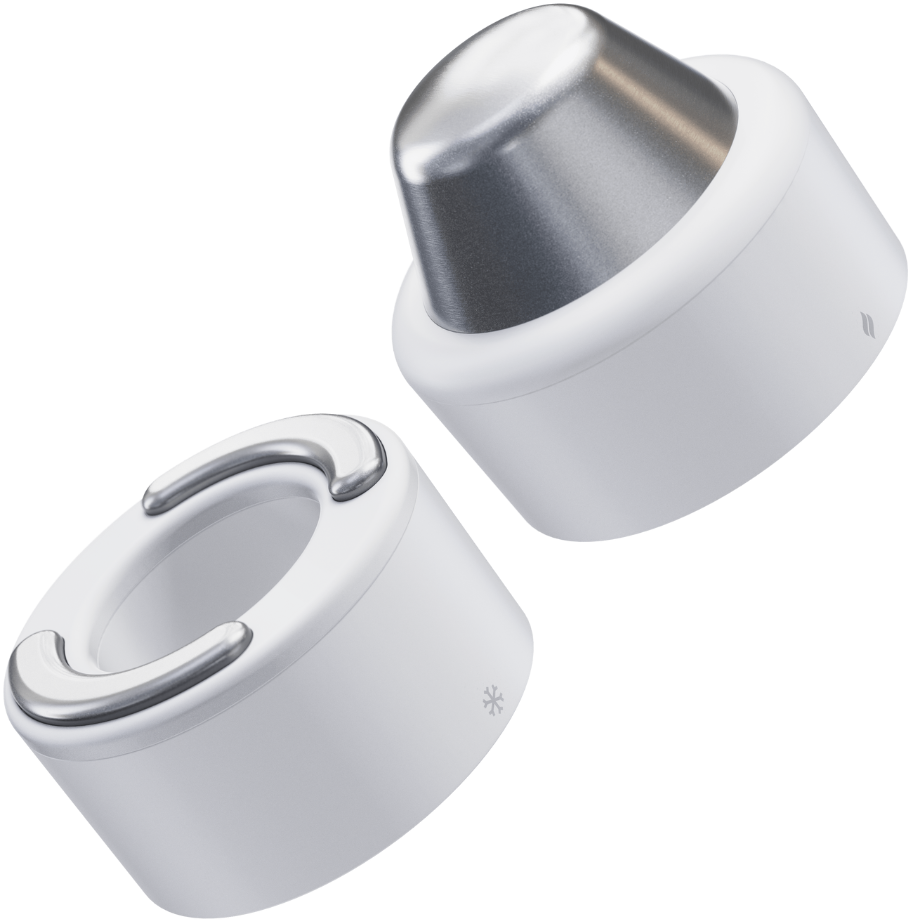 Therabody TheraFace Hot&Cold Rings - Wit