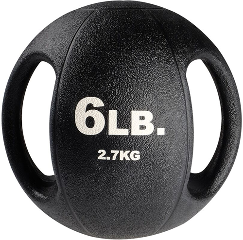 Body-Solid Dual-Grip Medicine Ball - Medicijnbal met Handvaten - 2,7 kg
