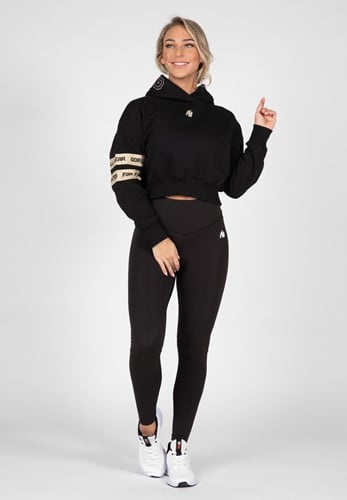 Gorilla Wear Tracey Cropped Hoodie - Zwart-3