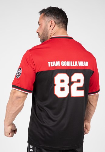 Gorilla Wear Trenton Football Jersey - Zwart/Rood-2