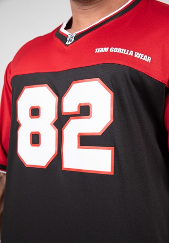 Trenton Football Jersey - Zwart/Rood