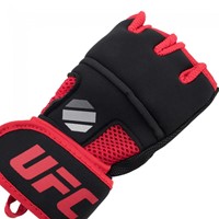 UFC Contender Quick Wrap Binnenhandschoenen Met Gel-Padding - Zwart/Rood-2
