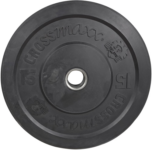 Lifemaxx Crossmaxx Bumper Plate - Olympische Halterschijf - 50 mm - 15 kg
