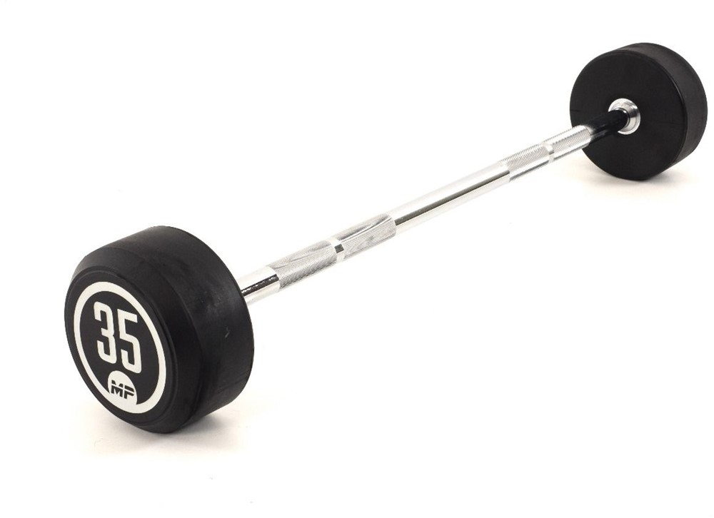 Muscle Power Vaste Halterstang Rubber - 35 kg