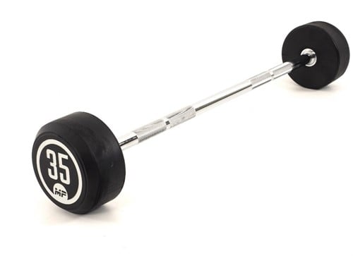 Muscle Power Vaste Halterstang Rubber - 35 kg