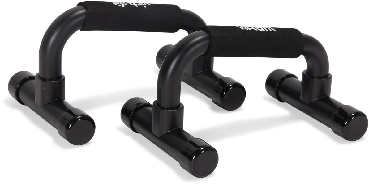 Krijgsgevangene Inactief Ronde VirtuFit Opdruksteunen - Push Up bars - Zwart | Fitnessapparaat.nl