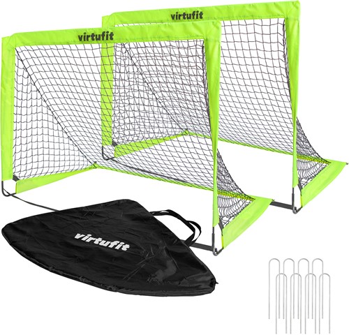 VirtuFit Pop-Up Voetbaldoelen Set - Voetbalgoals - 120 x 90 cm - Tweedekans
