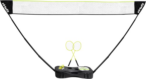 VirtuFit 2-in-1 Portable Badminton- en Tennis Set - Inclusief koffer en rackets