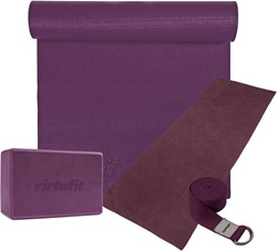 VirtuFit Premium Yoga Kit - 4-Delig - Mulberry