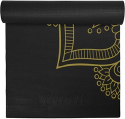 VirtuFit Premium Yogamat - 183 x 61 x 0,4 cm - Onyx Black Mandala
