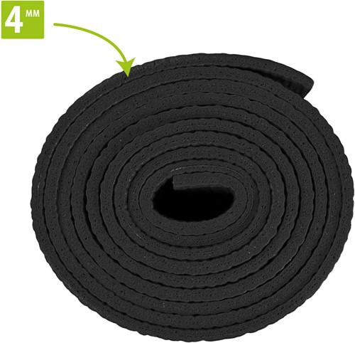VirtuFit Premium Yogamat - 183 x 61 x 0,4 cm - Onyx Black Mandala-3