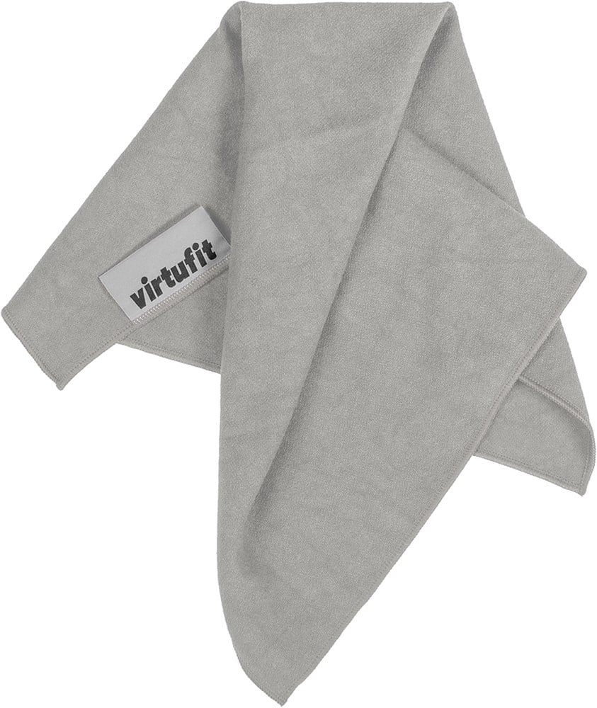 VirtuFit Premium Yoga Microvezel Handdoek - 76 x 51 cm - Natural Grey