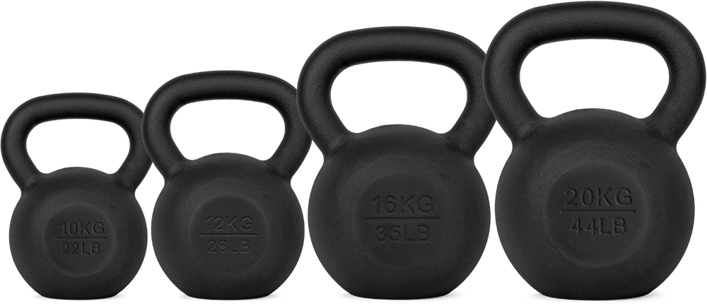 VirtuFit Kettlebell Set Gietijzer 10-12-16-20 kg