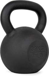 VirtuFit Kettlebell Pro - Kettle Bell - Gietijzer - 32 kg