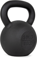 VirtuFit Kettlebell Pro - Kettle Bell - Gietijzer - 36 kg